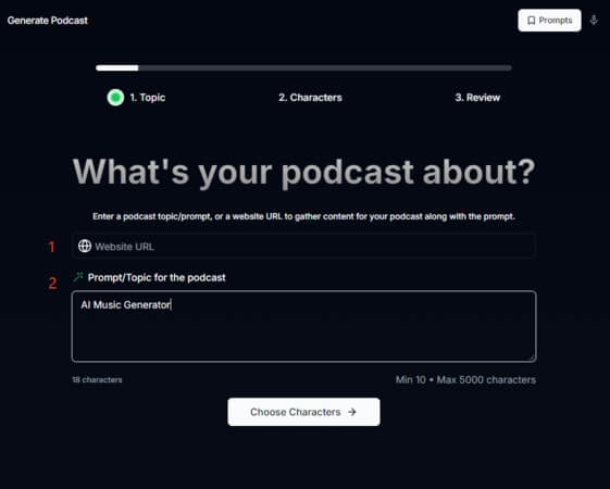 pick a podcast topic