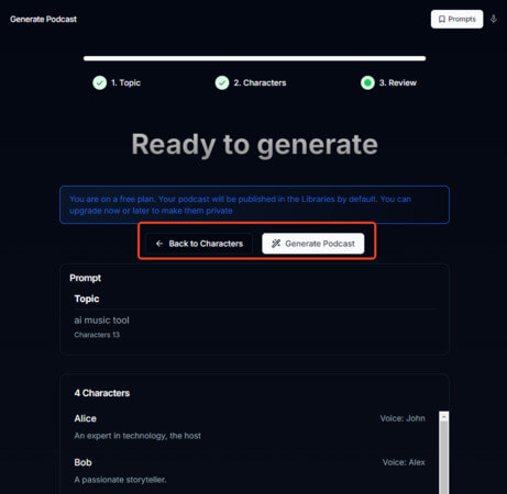 review and generate