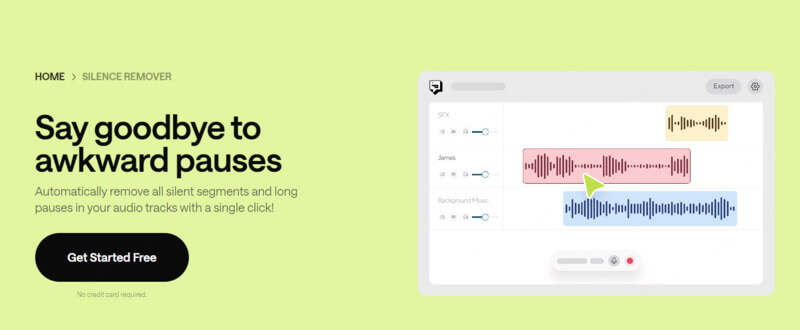 podcastle ai audio silence remover