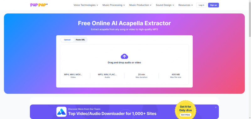 poppop acapella converter