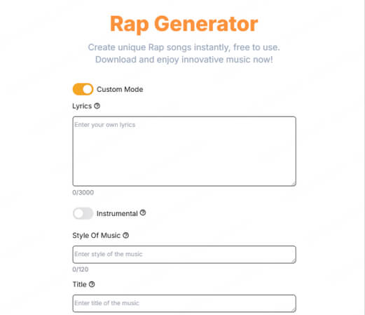 rap generator with beat