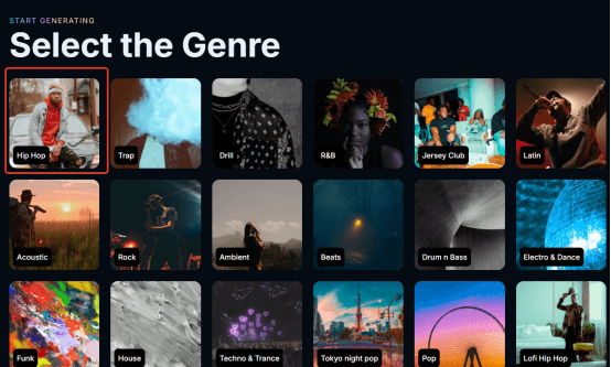 select the genre