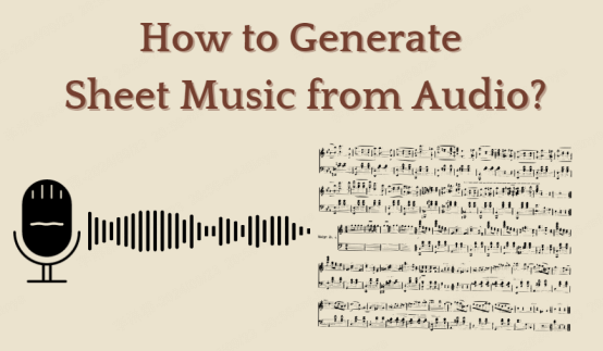 sheet music generator from audio