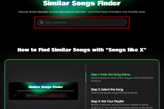 similar songs finder