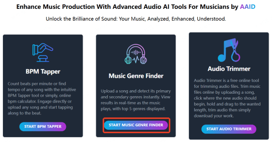 start music genre finder