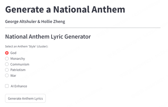 streamlit national anthem maker