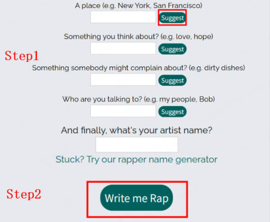 the first way to generate rap lyrics