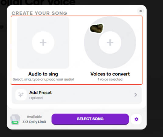 upload your song