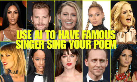 use ai to have famous singer sing your poem