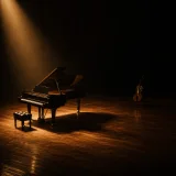 A tender orchestral piece with delicate piano, warm strings, and a deeply emotional cinematic atmosphere.