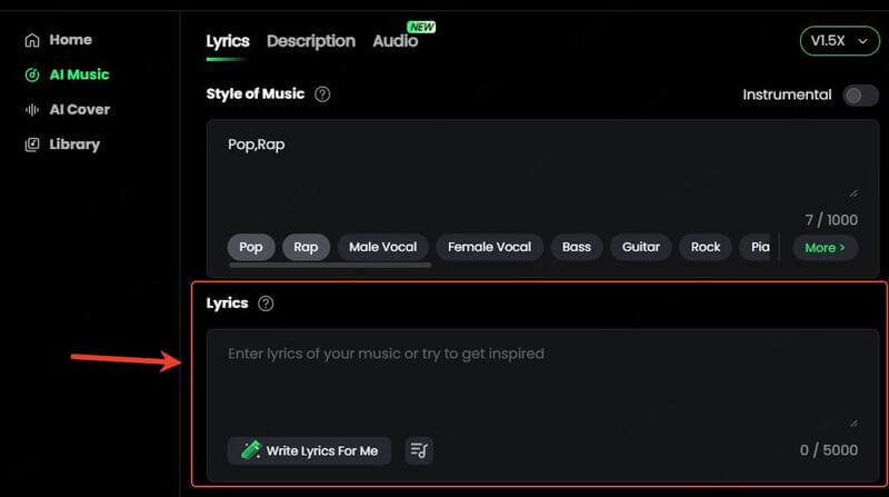 lyrics mode of lyrics