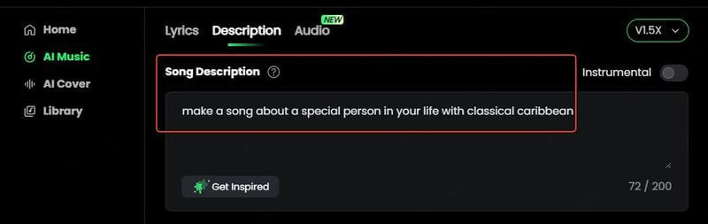 song description