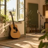 A warm acoustic-pop backing track with open vocal space, a restrained verse, and a fuller chorus designed for singing practice or recording.