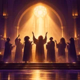 An uplifting gospel praise song with lead-and-choir responses, handclaps, live rhythm, and a chorus made for group participation.