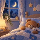 A gentle bedtime rhyme with felt piano, sleepy humming, and a soft goodnight chorus made for winding down together.