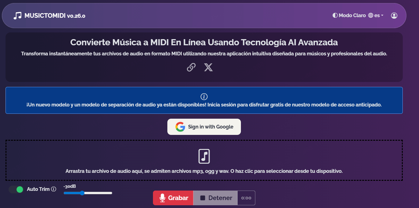 conversor de mp3 a midi