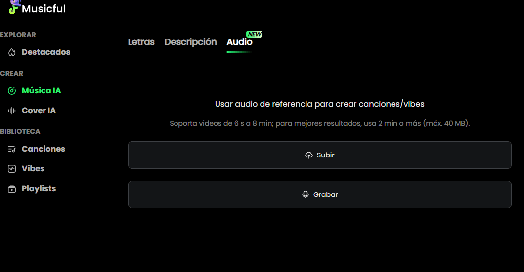 usa audio para crear jingles