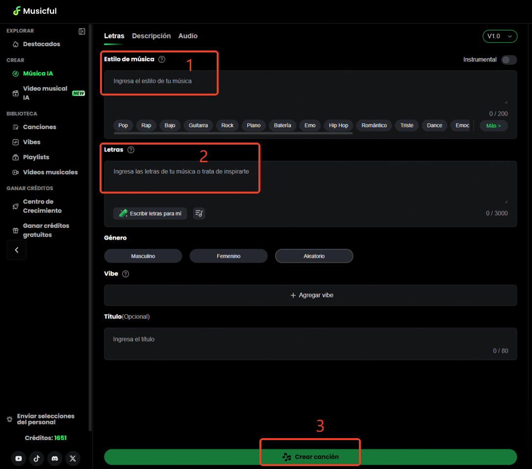 texto descripción a música ambiental