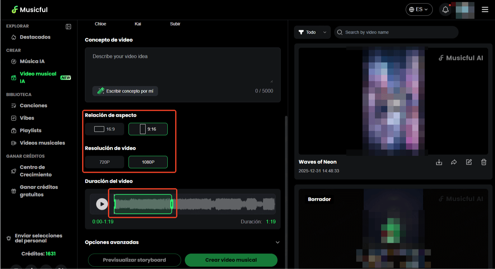 Ajusta las opciones visuales