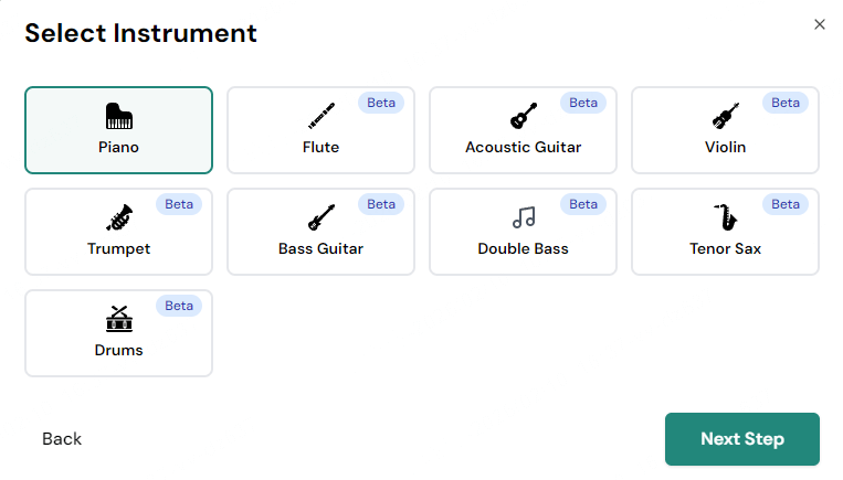convertir audio a piano con Songscription 2