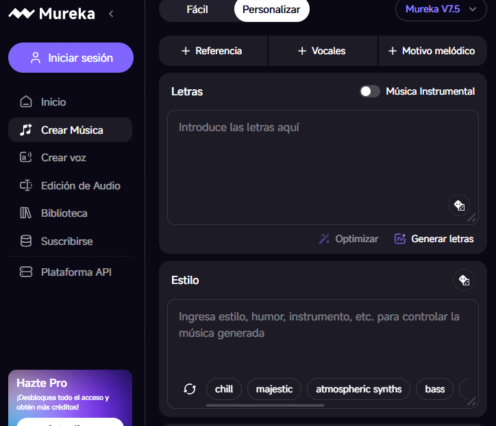 convertir texto a música con IA