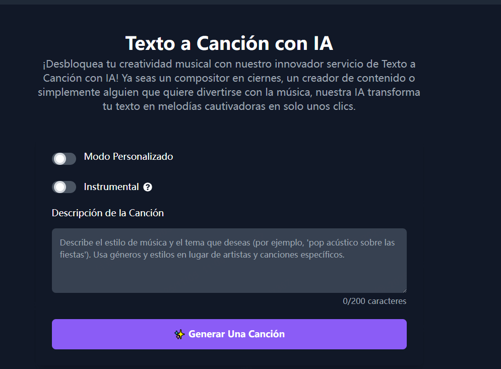 generar texto a música
