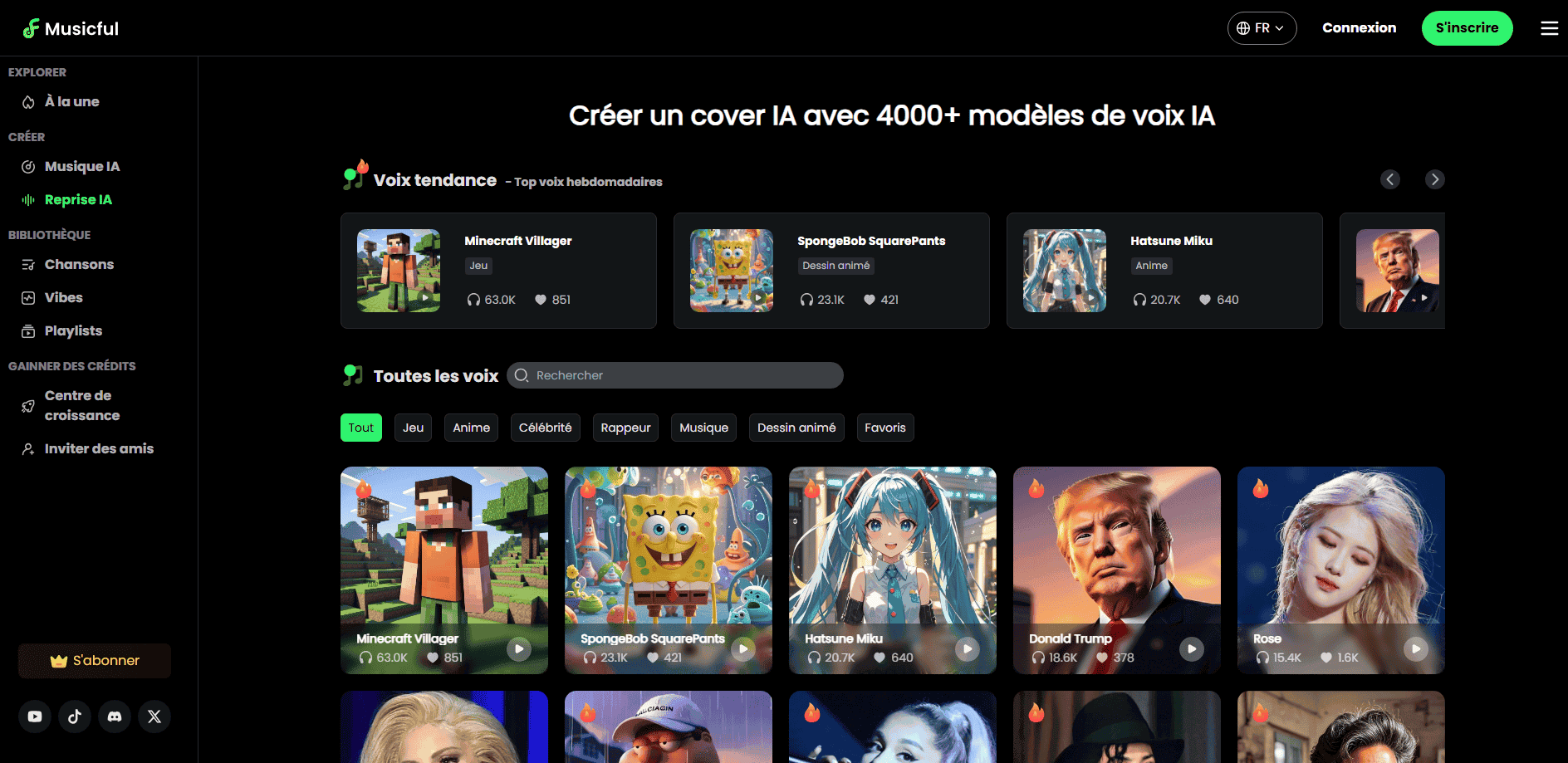 Musicful AI Cover étape 1