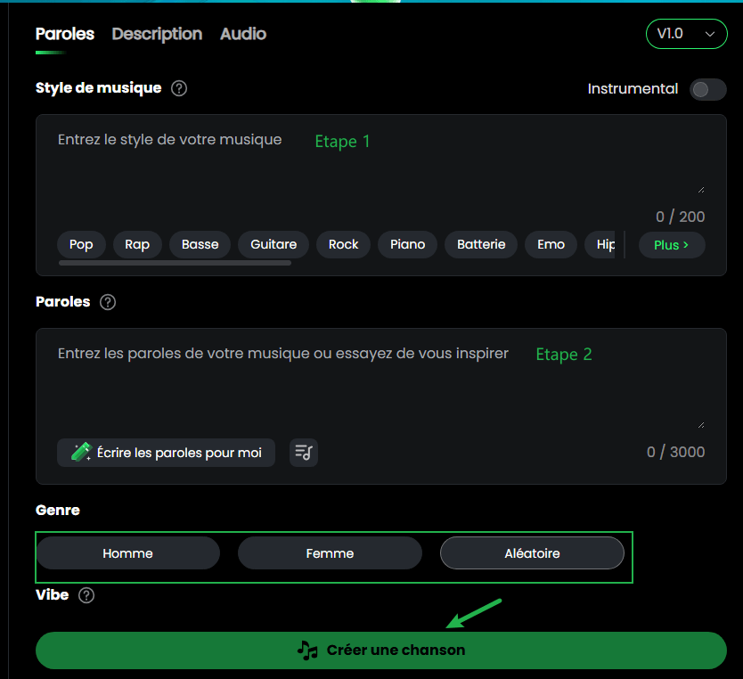 Créer des chanson pour enfant avec l'IA