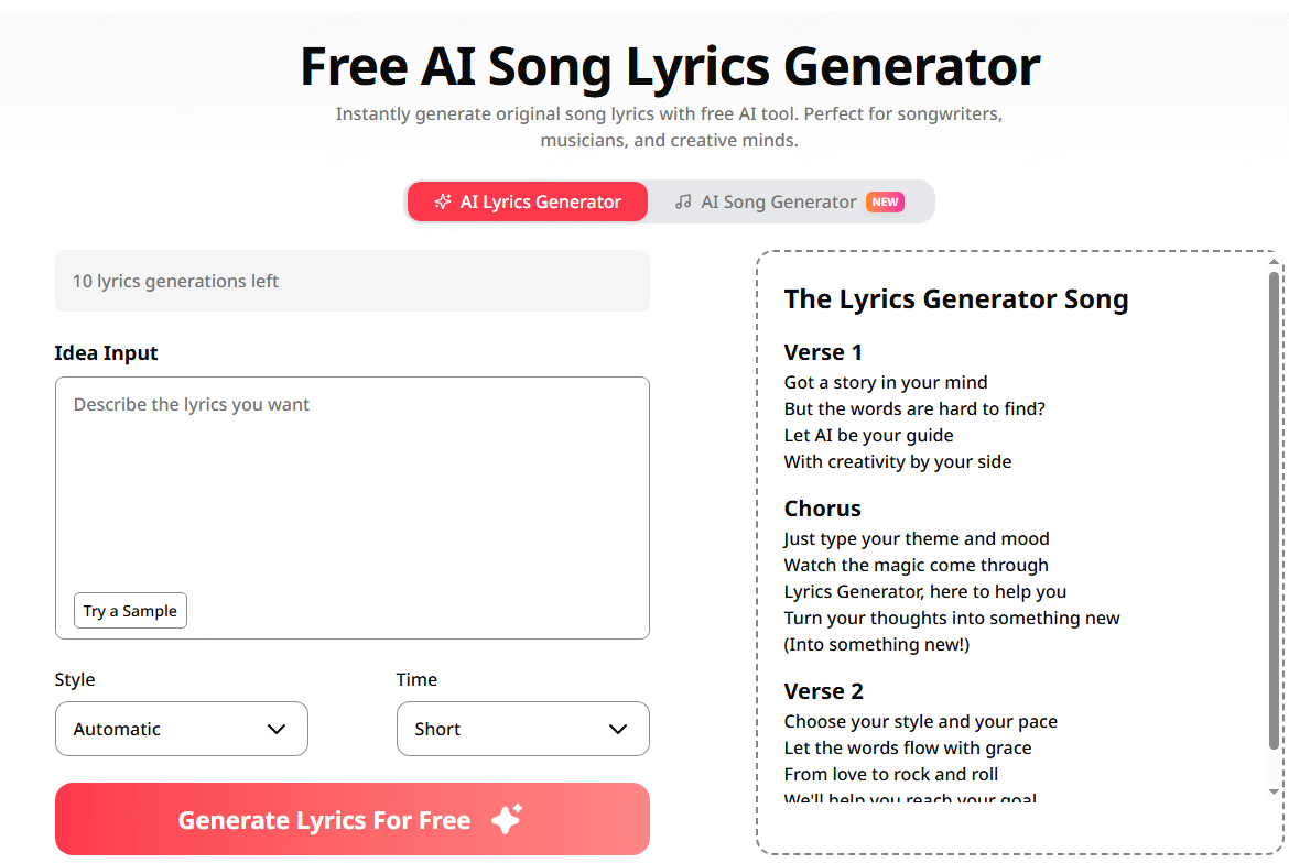 Reprise avec paroles modifiées par l'IA
