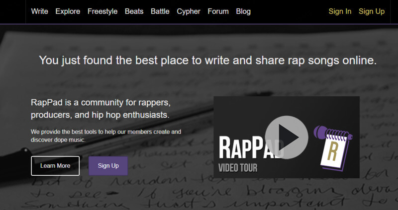 RapPad Rap歌詞社群