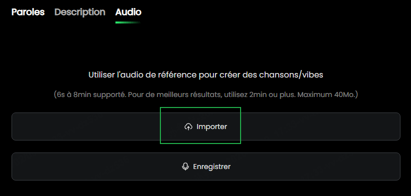 Audio vers musique pour enfant
