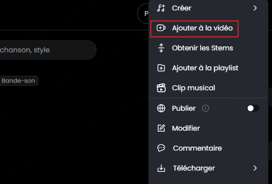 Ajoutez la musique directement à votre vidéo