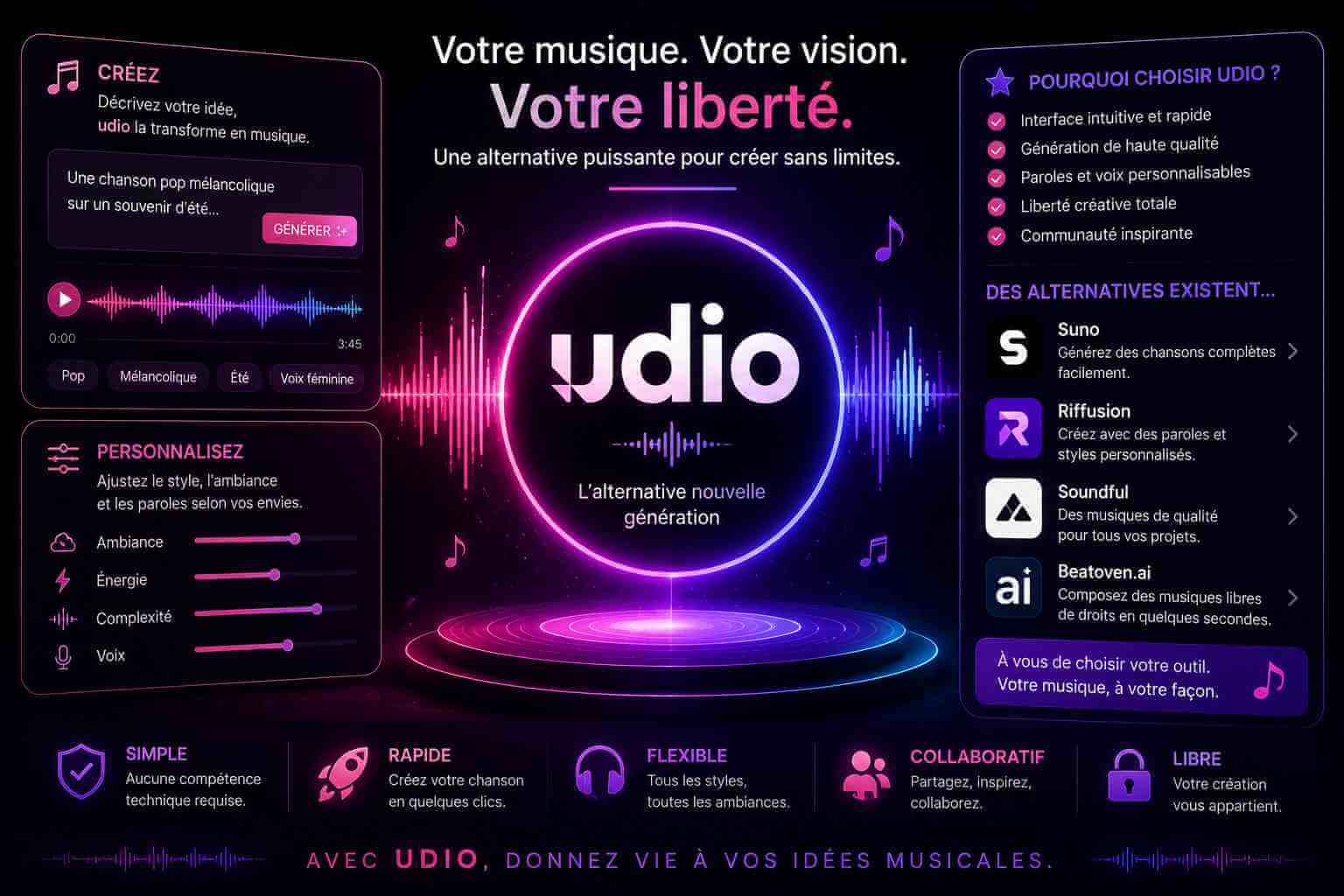 Alternatives à Udio