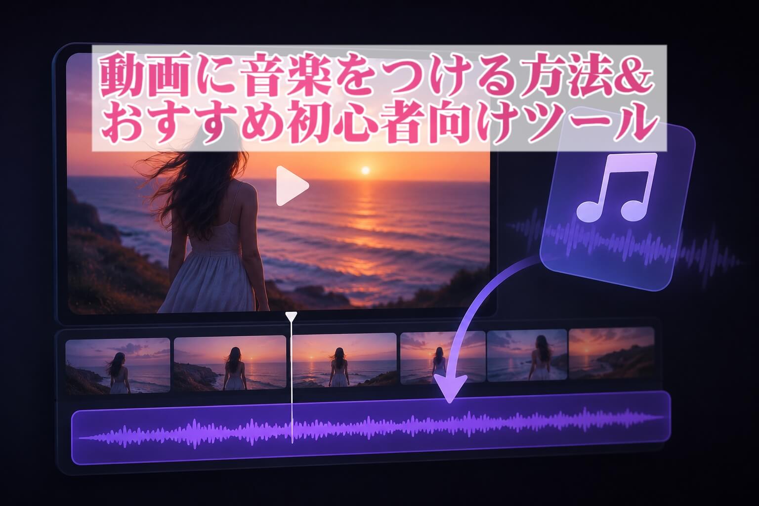 動画に音楽をつける方法