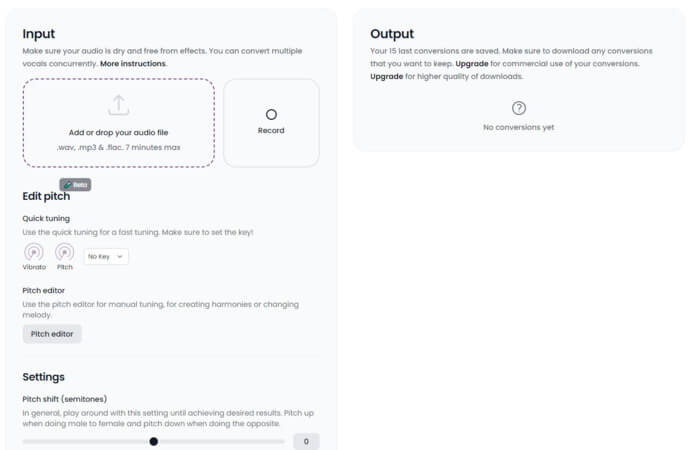 Audimee AI歌声生成ツールの使い方