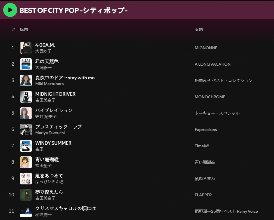 シティポップとは