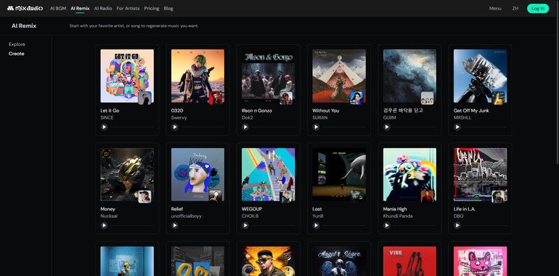 mix.audio 著作権フリーで安心のAIリミックス