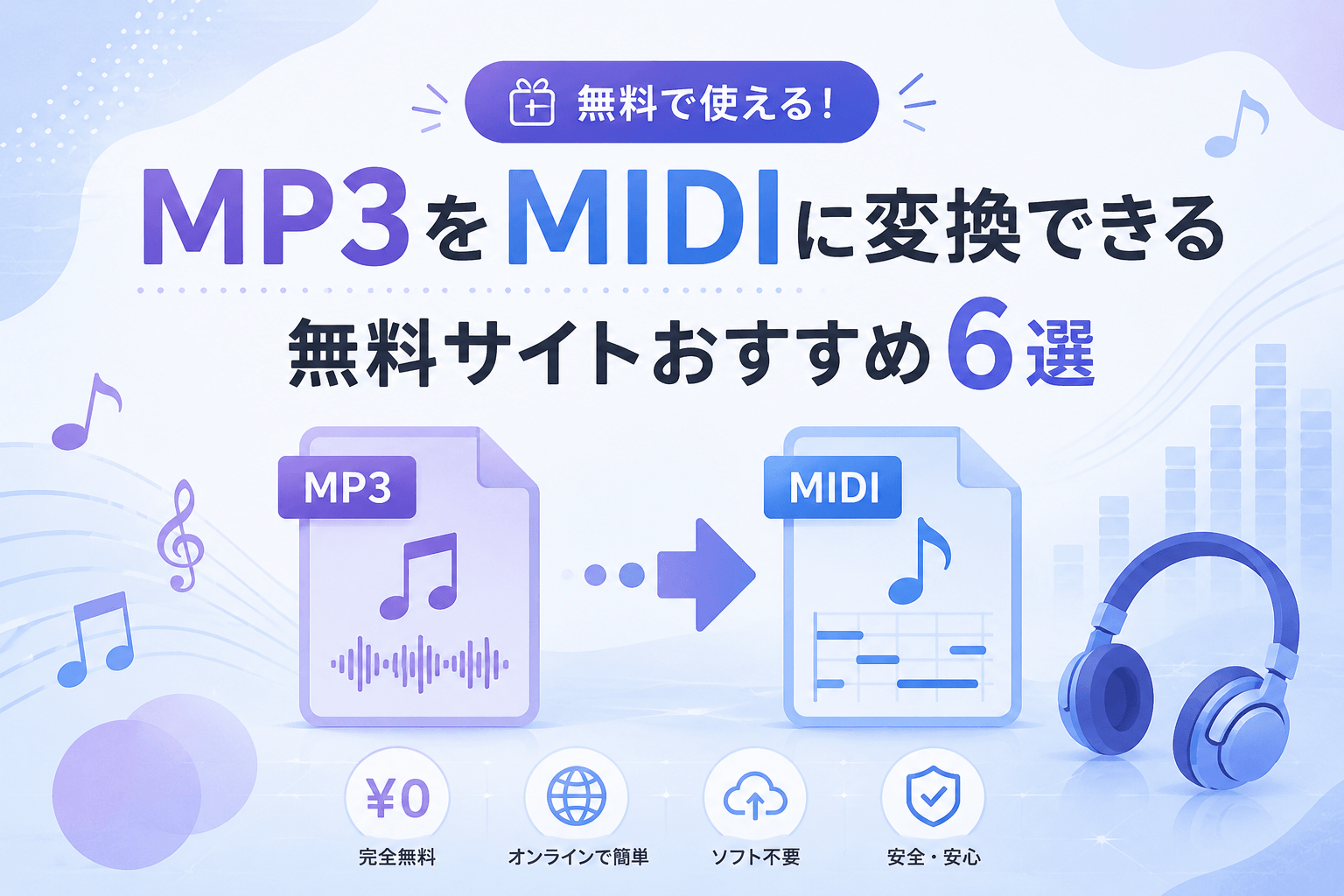 MP3 MIDI変換