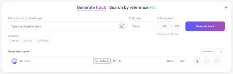 Mubert 音楽生成サイト