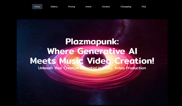 plazmapunk AI音楽ビデオジェネレーター