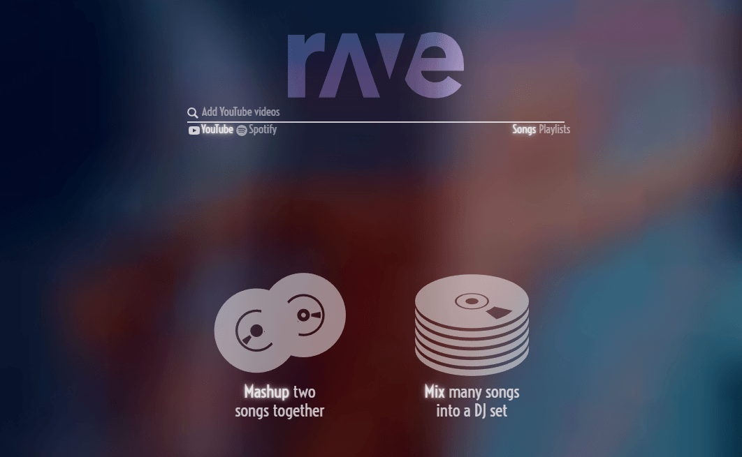 Rave.dj マッシュアップ やり方