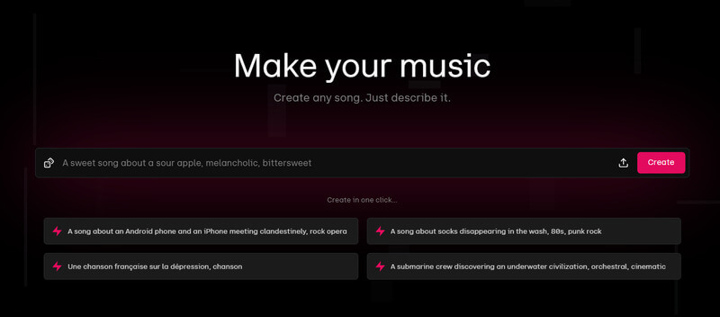 Udio 音楽生成サイト
