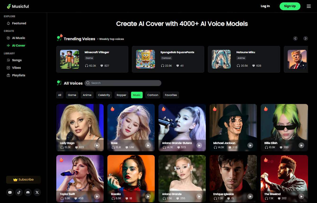 Musicful AI 翻唱教學步驟 1