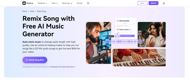 Media.io 線上AI混音
