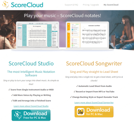 scorecloud 線上樂譜製作